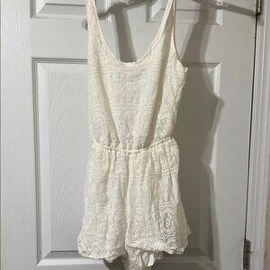 Lace White Romper